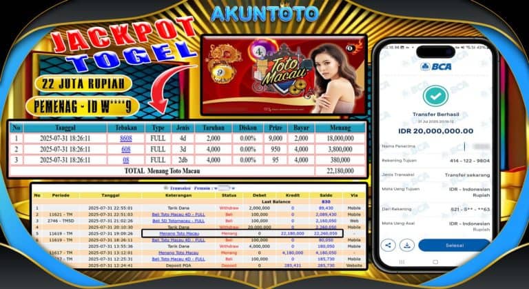 akuntoto provider nomor 1 penyedia toto macau