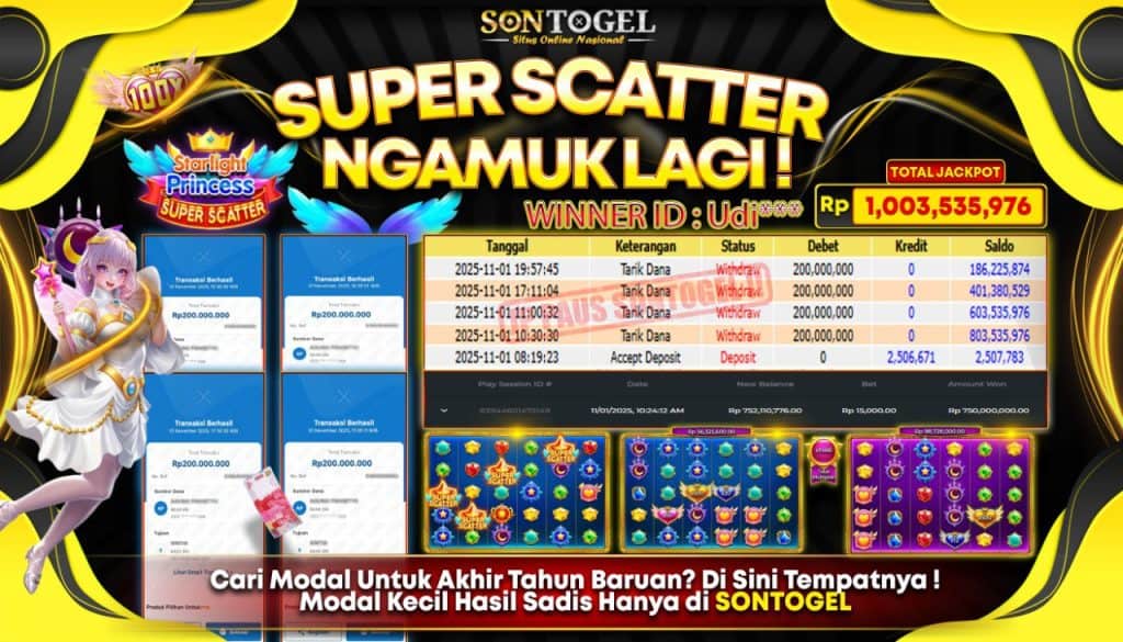 SONTOGEL: Bonus Natal 50% bagi Member Togel dan Slot di SONTOGEL